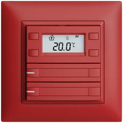 Pulsante RTH INC KNX 2×EDIZIOdue FMI berry, con carta+LED RGB 