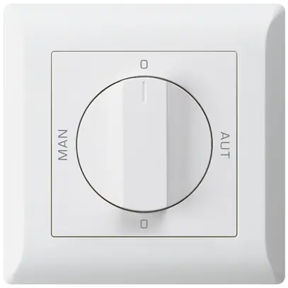 Interruttore rotativo INC 0-Man-0-Aut. bianco kallysto.line 2/1L con manopola 
