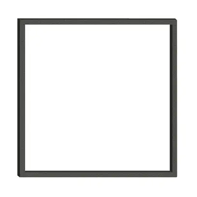 Telaio complementare EDIZIOdue prestige 1×1 nero 