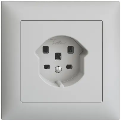 Presa INC EDIZIOdue T25 16A grigio chiaro, con morsetti innest. 