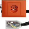 Presa INS EDIZIOdue T15 arancione 49…69mm per cavo piatto Technofil 