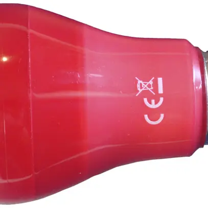 Lampada LED ELBRO E27, A19, 3W, 230V, 40lm, rosso, opale 