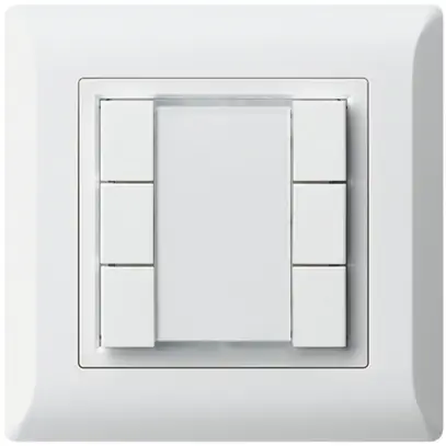 Poussoir multifonction AP kallysto.line KNX RF 6×  blanc 