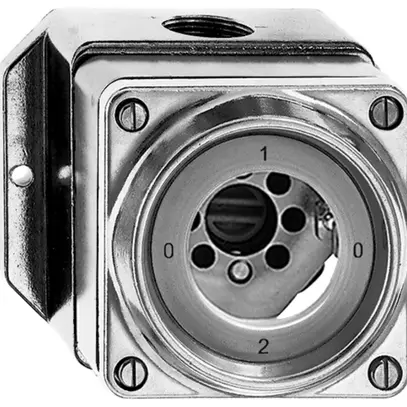 Interrupteur rotatif AP hum.2/3P Al nature avec serrure de sûreté 