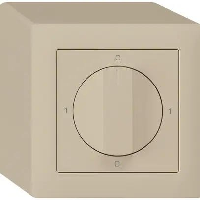 Interruttore rotativo AP kallysto 2/1L beige 0-A-0-H con manopola 