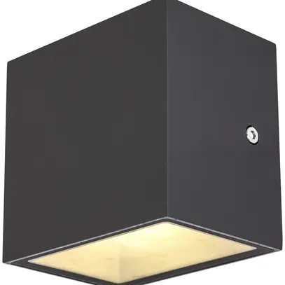 Applique LED SLV SITRA CUBE WL 10W 1120lm 3000K IP44 90°/90° anthracite 