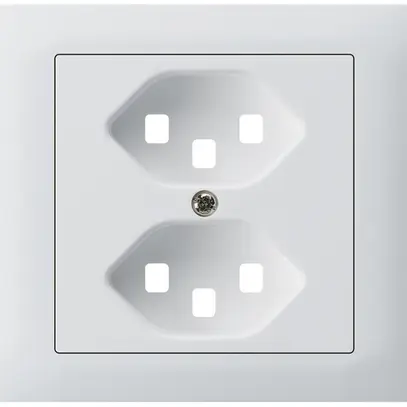 Kit frontale INS kallysto per presa INS G3 2×tipo 23 telaio avvitabile bianco 