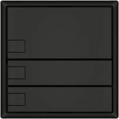 KNX-Taster RGB EDIZIO.liv SNAPFIX® Temperaturfüh.o.LED 3×Taste 1-Tbed.sz 