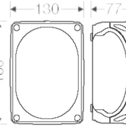 Boîte de dérivation AP Hensel KF G avec bornes 5×10mm² gris 