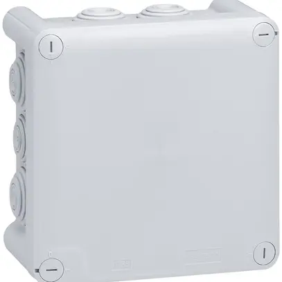 Scatola di derivazione PLEXO 130×130mm vuota grigio chiaro 
