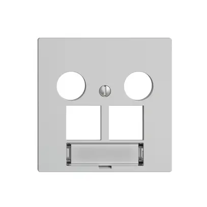 Kit de recouvrement EdizioDUE F, p.prise multimédia EASYNET, p.2×RJ45 S-One, grc 