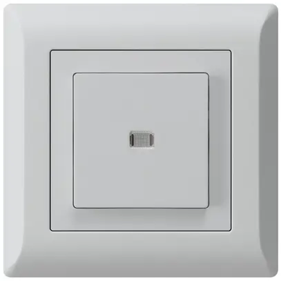 Interruttore pulsante luminoso INC kallysto.line 6/1P grigio chiaro 