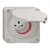Presa NUP NEVO, 1×T25, IP55 secondo SN 441011, c.guarnizione rossa, grc 