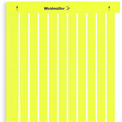 Etichetta p.marcatore d'apparecchi WM LaserMark MT300 autoades.15.2×6mm giallo 