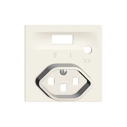 Kit frontale EDIZIOdue per presa FI bianco 