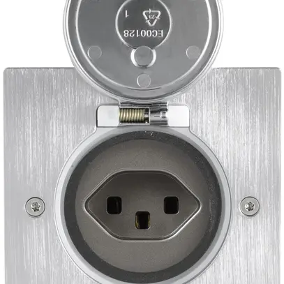 Presa di suolo Platinum angolo 1×T23, acciaio pregiato spazzolato 