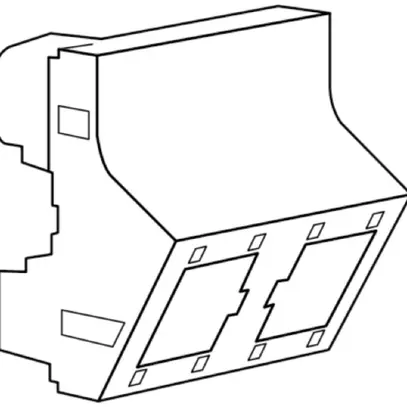 Aufnahmeträger ATO Freenet 2×RJ45 magnesium 