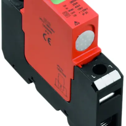 Parasurtension Weidmüller VPU II 1 LCF 280V/40KA 