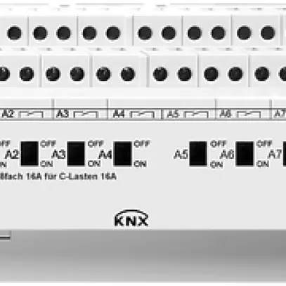 Actionneur-commutateur INC KNX 8×16A charge-C 8UM REG-K 