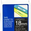 Cassette ruban Brother TZe-345 18mm×8m, noir/blanc 