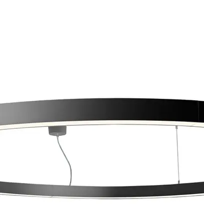 Luminaire suspendu LED Sylvania Nilo 85W 9120lm 830 DALI Ø1200mm noir 