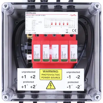 Scatola di raccordo generatore DEHN/elvatec SE DCU S 2 YPV 1100 2M 1S 