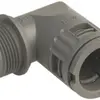 Raccord coudé 90° M20 Ø21.2×15.5mm gris AGRO Flexa-Quick IP67 