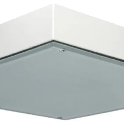 Plafonnier LED DOTLUX QUADGUARD 127W 21320lm 4000K IP65 650×650 blanc 