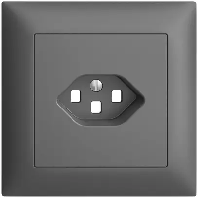 Kit frontale INC EDIZIOdue grigio scuro 88×88mm 1×T23 