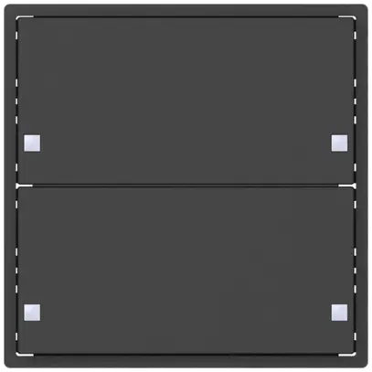 Couronne pour senseur poussoir SIDUS KNX Design type ZE, 2/4, anthracite 