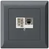 Scatola INC kallysto.line 1×RJ45s+1×TT83 antracite 