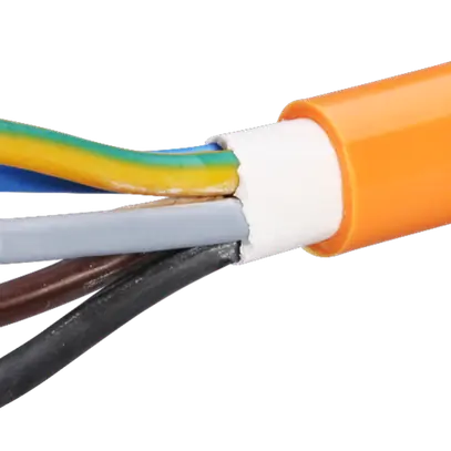 Câble PUR 5×10mm² 3LNPE orange Une longueur