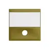 Plaque frontale EDIZIOdue olive pour contact de sonnerie 