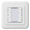 Poussoir ENC Hager basico C KNX sextuple LED blanc 