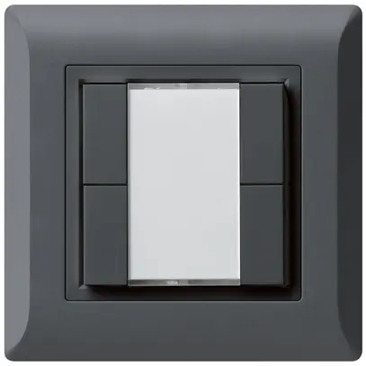Pulsante universale INC 4×kallysto.line senza LED antracite 