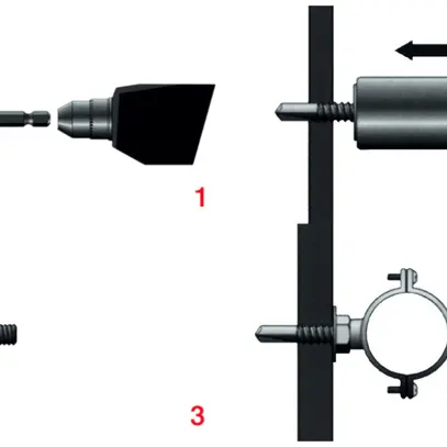 Vite di perforazione filettata esagonale Torab M6 