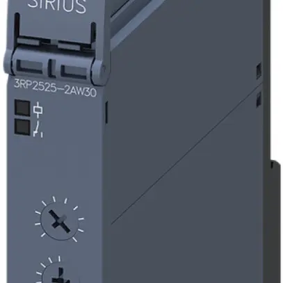 Relè a tempo Siemens SIRIUS 3RP25 12…240VUC 1C re 0.05s…100h a molla 