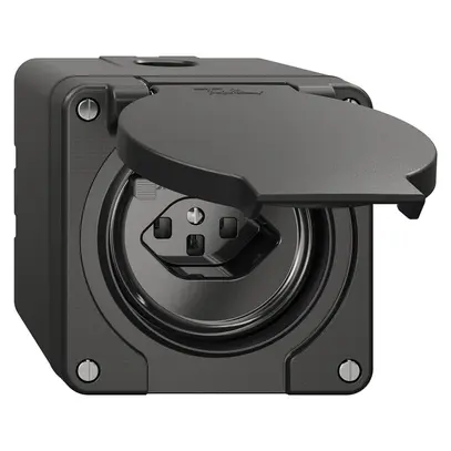 Presa FI NAP NEVO, 30mA, tipo 23, con morsetti di collegamento, nero 