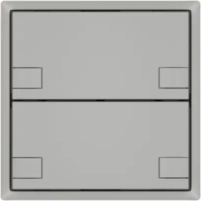 Pulsante KNX RGB EDIZIO.liv SNAPFIX® sensore temp.s.LED 2× com.2T grc 