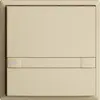 UP-Taster KNX 1-fach EDIZIOdue colore vanille RGB mit LED mit Papiereinlage 