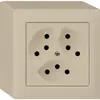 Prise AP kallysto 3×T13 beige avec sécurité enfants 