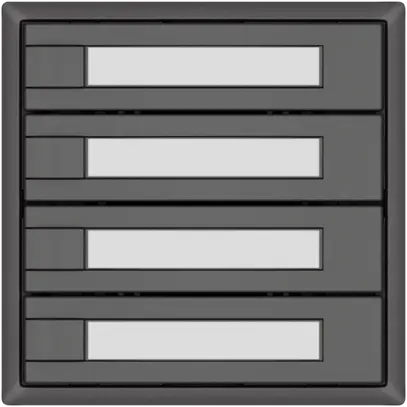 Pulsante KNX RGB EDIZIO.liv SNAPFIX® sensore temp.s.LED targ.4× com.1T grs 