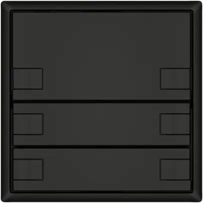 Pulsante KNX RGB EDIZIO.liv SNAPFIX® sensore temp.s.LED 6× com.1T ne 