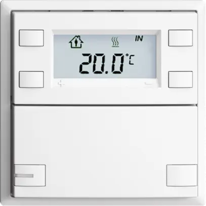 Poussoir RTH ENC KNX 1× EDIZIOdue F blanc, avec LED RGB 