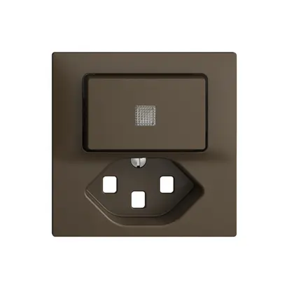 Kit frontale EDIZIOdue coffee 60×60mm T23 con lente 