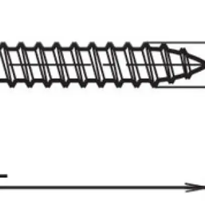 Vite per legno testa tonda croce 3.5×35mm zinc. 