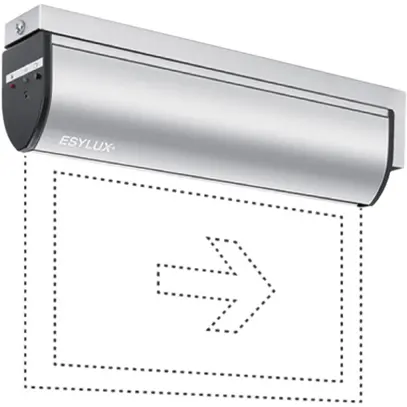 Lampada di emergenza ESYLUX SLC LEDi SC/C fissaggio laterale 