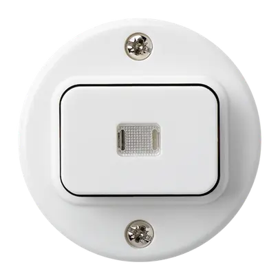 Insert pour interrupteur lumineux ENC basico 6/1 blanc 