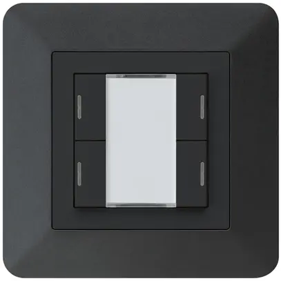 Poussoir ENC kallysto.trend KNX 4×LED RGB s/e-link noir 