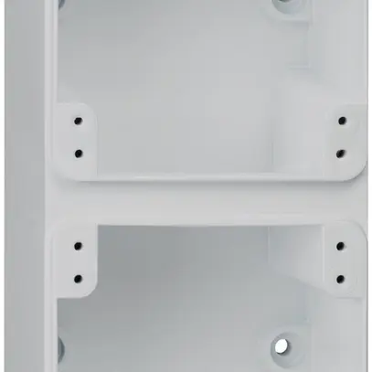 Scatola AP robusto 2×1 grigio 86×180×48mm 